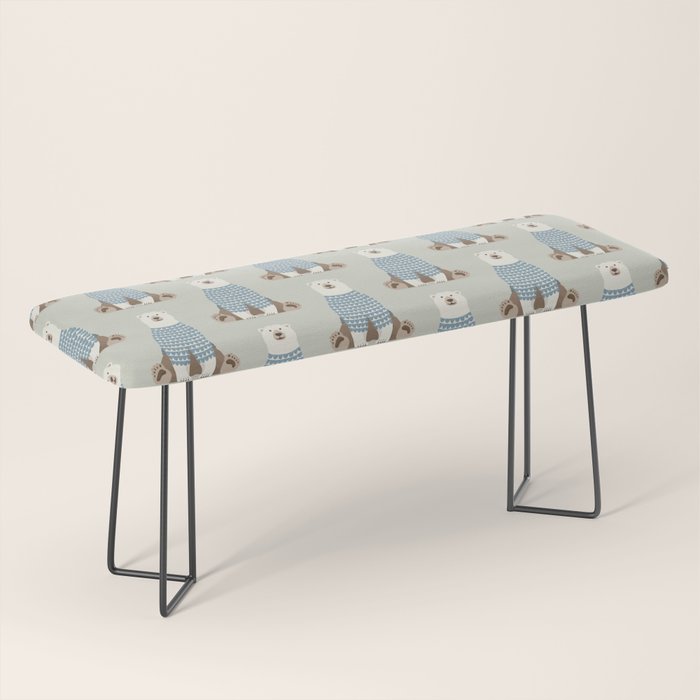 Whimsical Polar Bear Bench Gallery Image 1