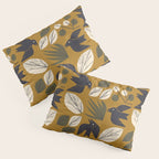 Birds and Leaves Grid Pillow Sham Gallery Image 3