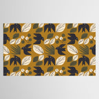Birds and Leaves Grid Tablecloth Gallery Image 2