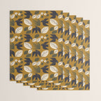 Birds and Leaves Grid Wrapping Paper Gallery Image 3