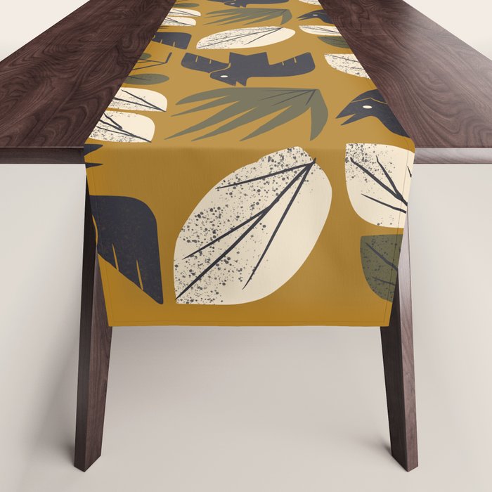 Birds and Leaves Grid Table Runner Gallery Image 1