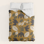 Birds and Leaves Grid Duvet Cover Gallery Image 6