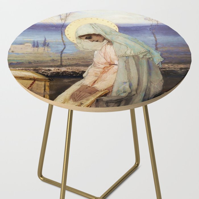 âThe Virgin Maryâ by Mikhail Nesterov Side Table Gallery Image 2