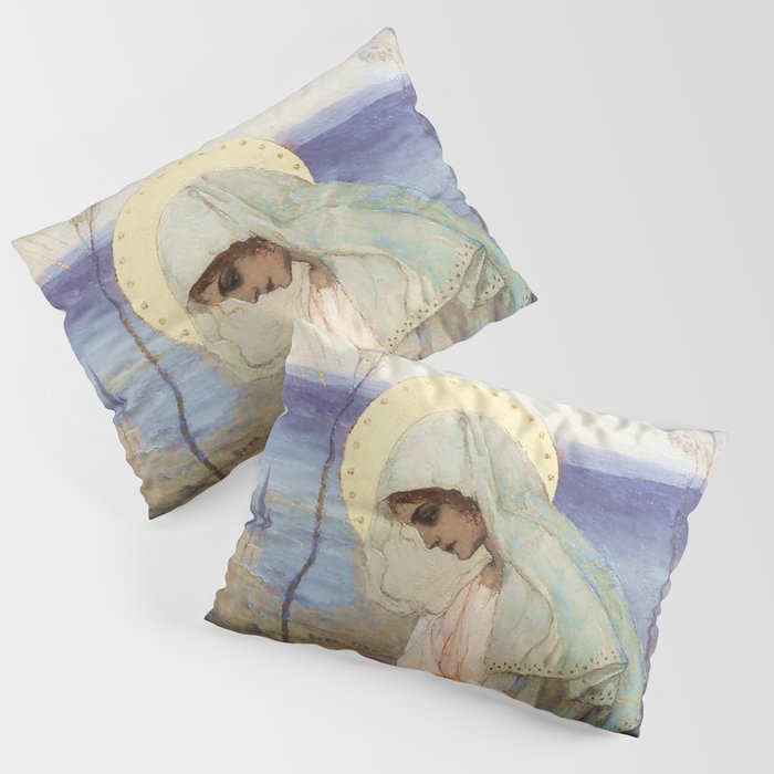 âThe Virgin Maryâ by Mikhail Nesterov Pillow Sham Gallery Image 3