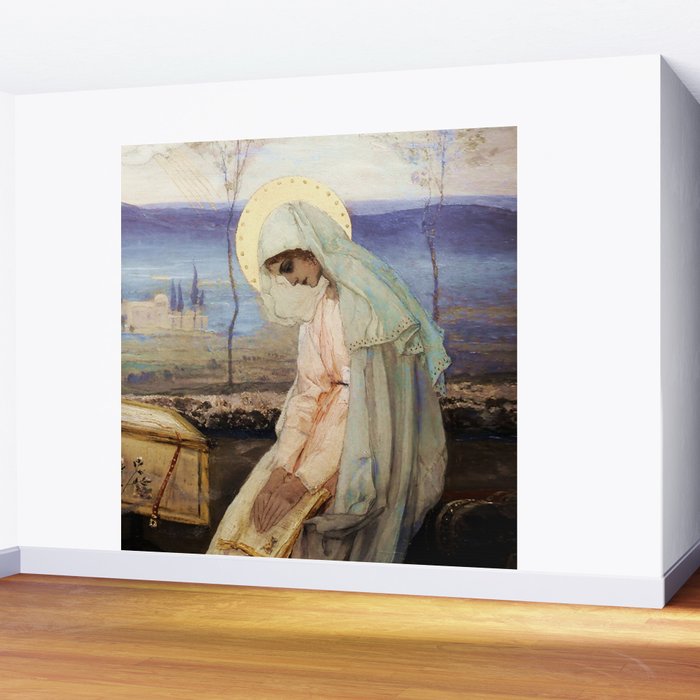 âThe Virgin Maryâ by Mikhail Nesterov Wall Mural Gallery Image 2