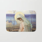 âThe Virgin Maryâ by Mikhail Nesterov Bath Mat Gallery Image 1