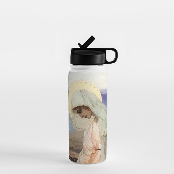 âThe Virgin Maryâ by Mikhail Nesterov Water Bottle Gallery Image 1