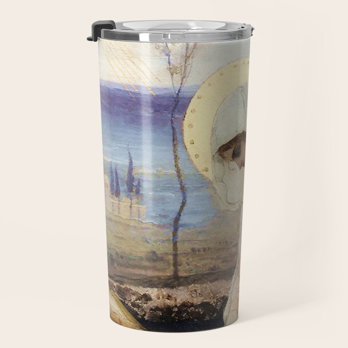 âThe Virgin Maryâ by Mikhail Nesterov Travel Mug Gallery Image 3