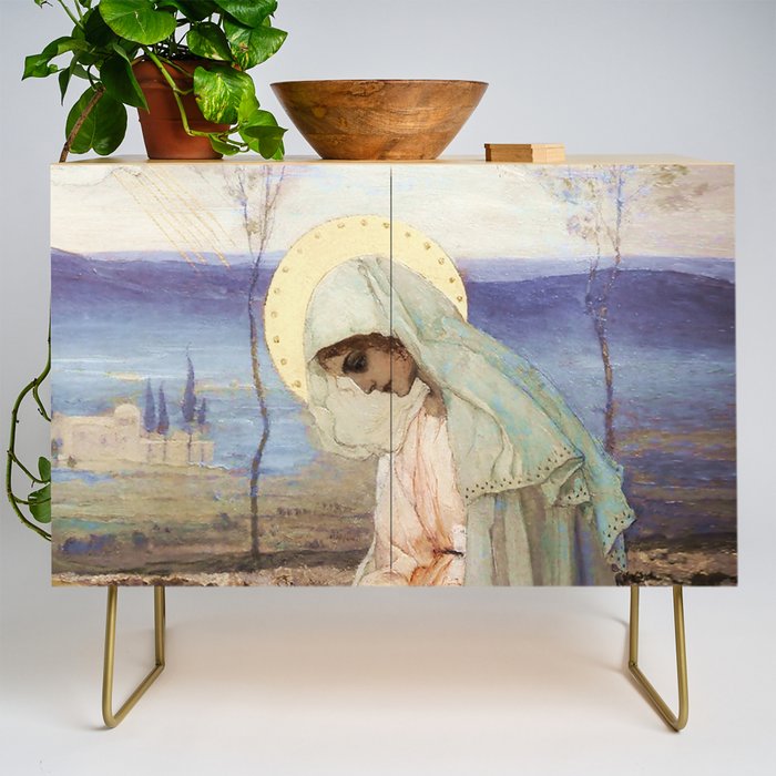 âThe Virgin Maryâ by Mikhail Nesterov Credenza Gallery Image 1