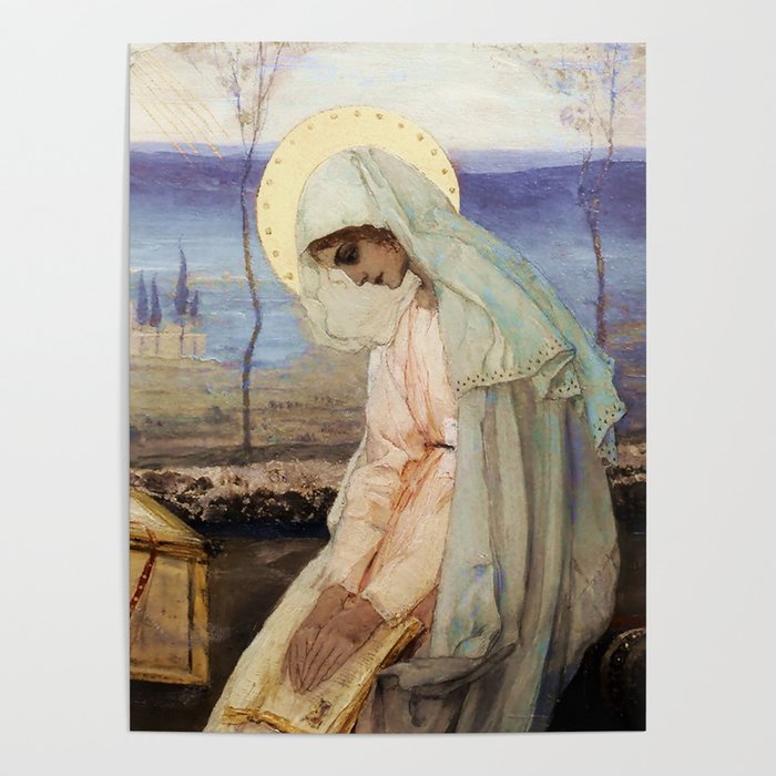 âThe Virgin Maryâ by Mikhail Nesterov Poster Gallery Image 4