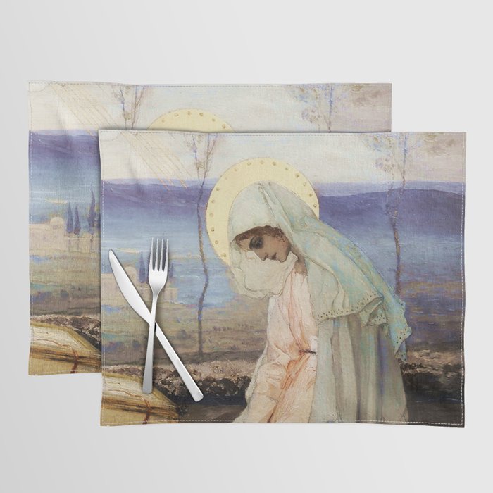 âThe Virgin Maryâ by Mikhail Nesterov Placemat Gallery Image 1