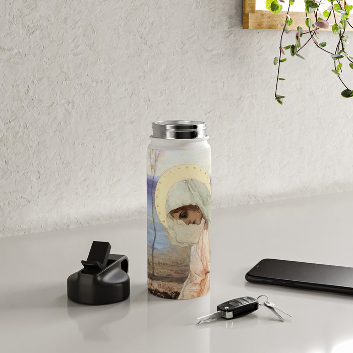 âThe Virgin Maryâ by Mikhail Nesterov Water Bottle Gallery Image 4
