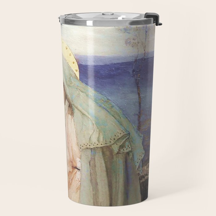 âThe Virgin Maryâ by Mikhail Nesterov Travel Mug Gallery Image 2