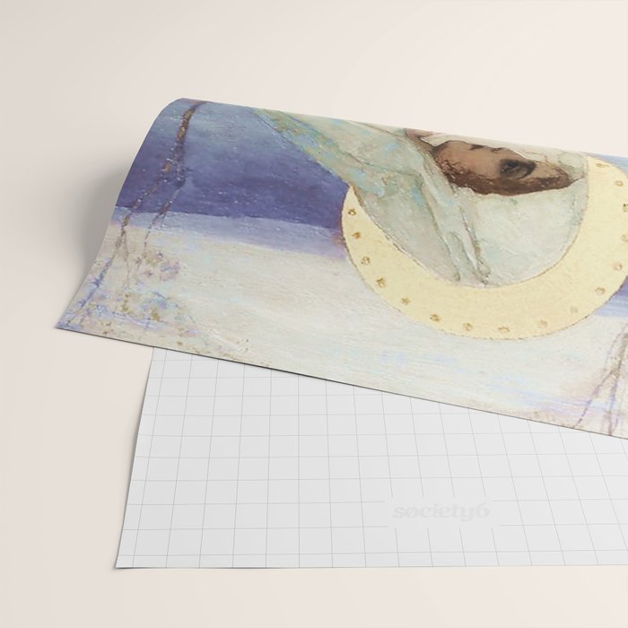 âThe Virgin Maryâ by Mikhail Nesterov Wrapping Paper Gallery Image 2