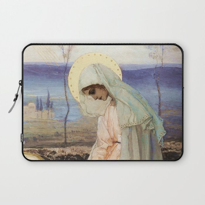 âThe Virgin Maryâ By Mikhail Nesterov Laptop Sleeve Gallery Image 1