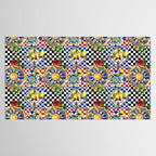Sicilian sun,majolica,lemon,roses art Tablecloth Gallery Image 2