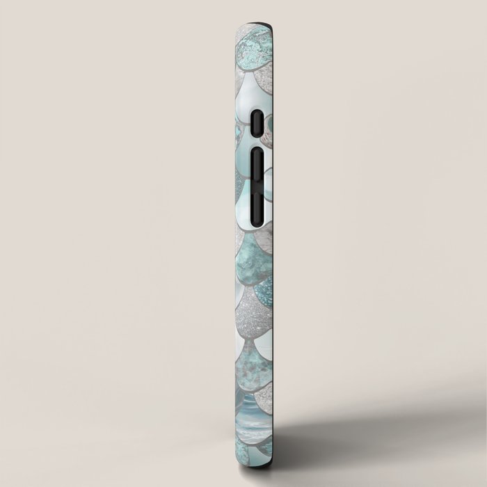 Mermaid Aqua and Grey iPhone Case Gallery Image 2