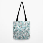 Mermaid Aqua and Grey Tote Bag Gallery Image 2