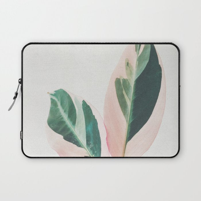 Pink Leaves I Laptop Sleeve Gallery Image 1