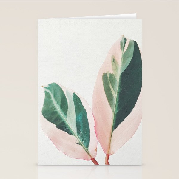Pink Leaves I Stationery Card Gallery Image 2
