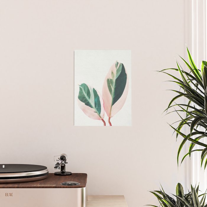 Pink Leaves I Poster Gallery Image 2