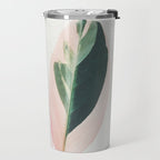 Pink Leaves I Travel Mug Gallery Image 2