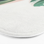 Pink Leaves I Bath Mat Gallery Image 3
