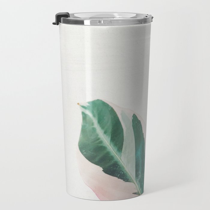 Pink Leaves I Travel Mug Gallery Image 3