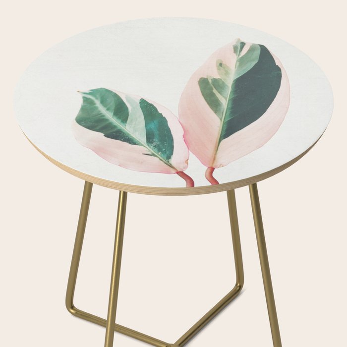 Pink Leaves I Side Table Gallery Image 2