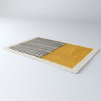 Sunshine Color Field Rothko Inspired Abstract Mid Century Modern Geometric Pattern Rug Gallery Image 3