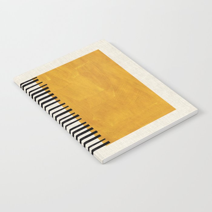 Sunshine Color Field Rothko Inspired Abstract Mid Century Modern Geometric Pattern Notebook Gallery Image 1