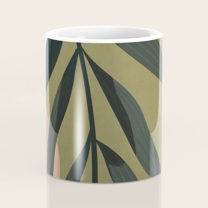 Tropical Leaf- Abstract Art Coffee Mug Gallery Image 4