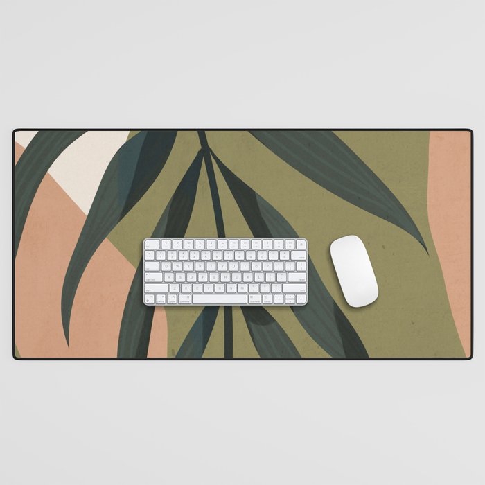 Tropical Leaf- Abstract Art Desk Mat Gallery Image 1