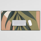 Tropical Leaf- Abstract Art Desk Mat Gallery Image 1