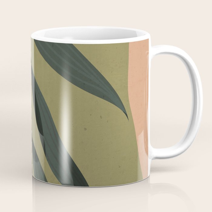 Tropical Leaf- Abstract Art Coffee Mug Gallery Image 1