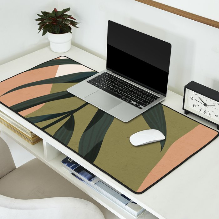 Tropical Leaf- Abstract Art Desk Mat Gallery Image 2