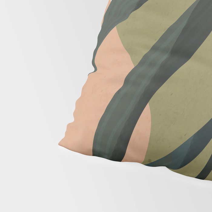 Tropical Leaf- Abstract Art Pillow Sham Gallery Image 4