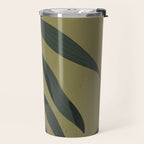Tropical Leaf- Abstract Art Travel Mug Gallery Image 2