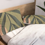 Tropical Leaf- Abstract Art Pillow Sham Gallery Image 2