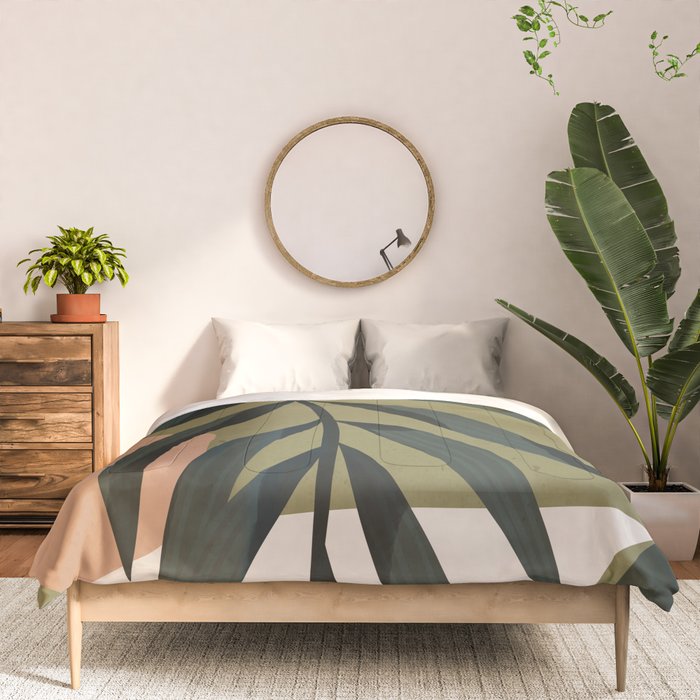 Tropical Leaf- Abstract Art Comforter Gallery Image 3