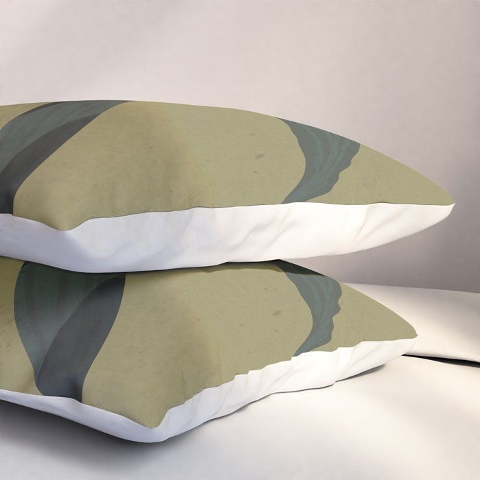 Tropical Leaf- Abstract Art Pillow Sham Gallery Image 3