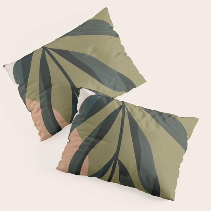 Tropical Leaf- Abstract Art Pillow Sham Gallery Image 3