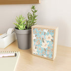 Ditsy Marker Florals - Turquoise Mini Art Print Gallery Image 2