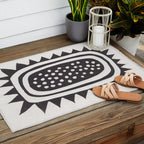 Sunflower / Lino Print Outdoor Rug Gallery Image 2