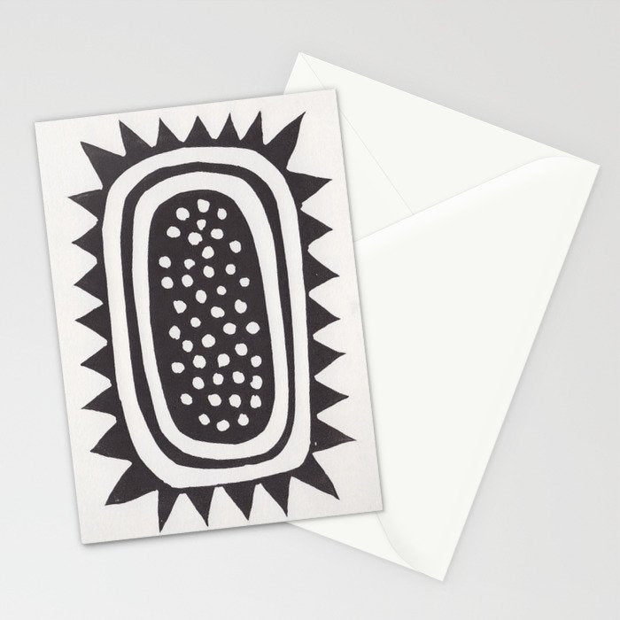Sunflower / Lino Print Stationery Card Gallery Image 2