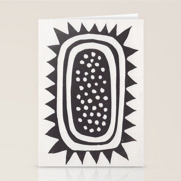 Sunflower / Lino Print Stationery Card Gallery Image 1