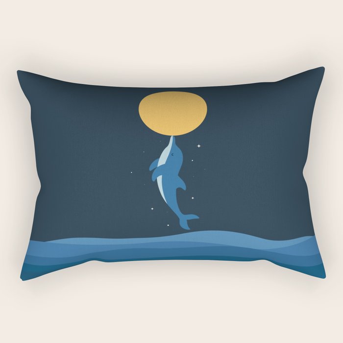 Kiss The Moon Rectangular Pillow Gallery Image 2
