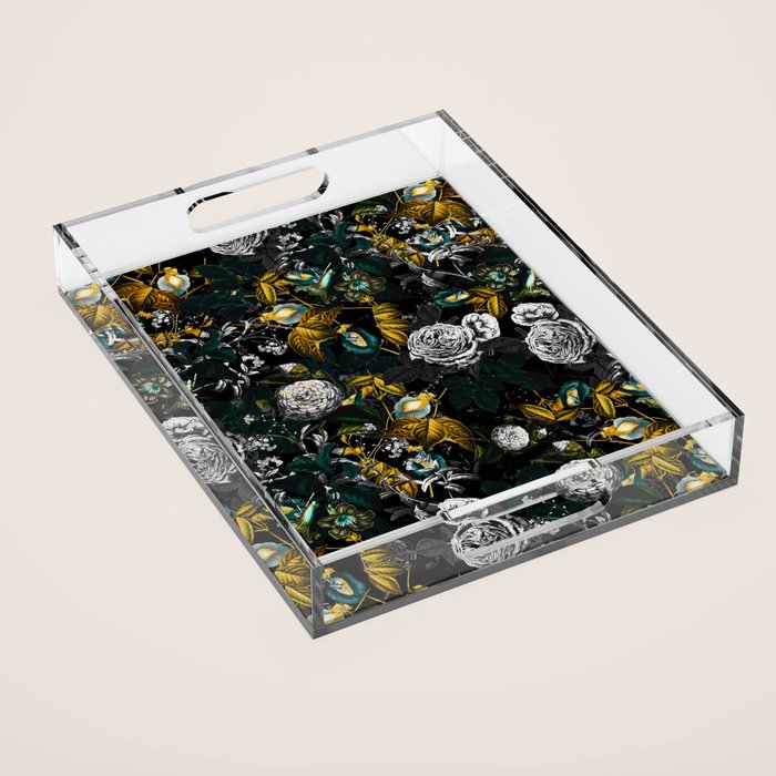 EXOTIC GARDEN - NIGHT Acrylic Tray Gallery Image 1