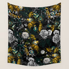 EXOTIC GARDEN - NIGHT Wall Tapestry Gallery Image 4