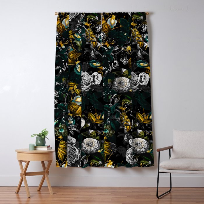 EXOTIC GARDEN - NIGHT Window Curtain Gallery Image 5
